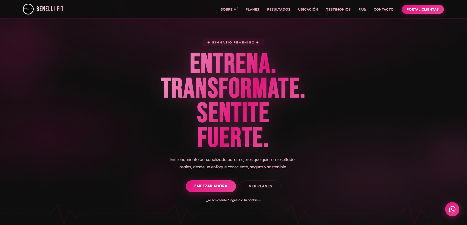 Benelli Fit - sitio web