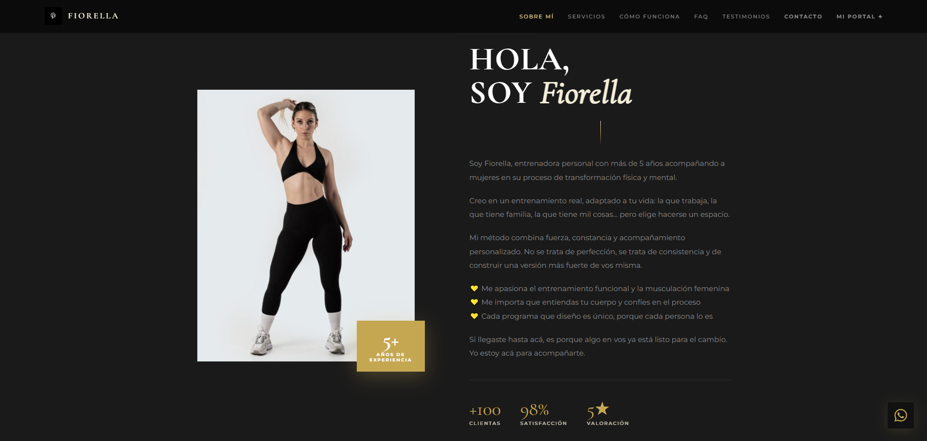 Fiorella Coaching - sitio web
